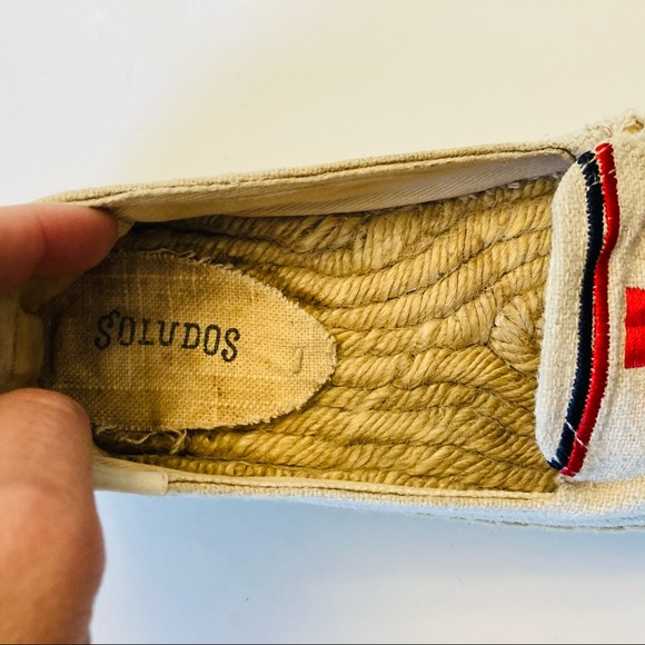 Soludos beige/red/black tribal embroidered shoes - Picture 6 of 8